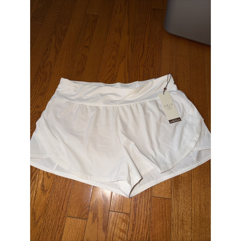 Calia By Carrie Underwood Kick It Up Performance Shorts Small White